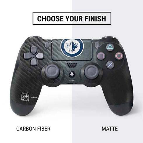 NHL Winnipeg Jets Black Background PS4 Controller Skin