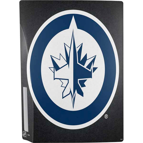 NHL Winnipeg Jets Black Background PS5 Console Skin