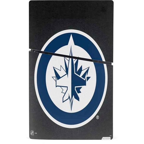 NHL Winnipeg Jets Black Background PS5 Slim Digital Edition Bundle Skin