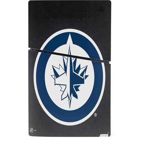 NHL Winnipeg Jets Black Background PS5 Slim Digital Edition Console Skin