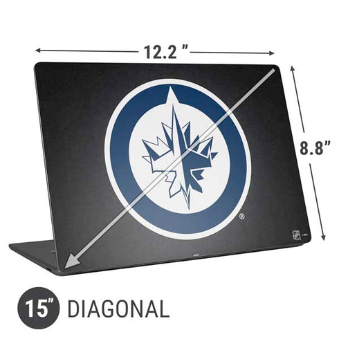 NHL Winnipeg Jets Black Background Universal Laptop 15in (12.2 x 8.8in) Skin