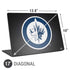 NHL Winnipeg Jets Black Background Universal Laptop 17in (13.8 x 10in) Skin