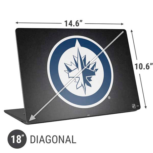 NHL Winnipeg Jets Black Background Universal Laptop 18in (14.6 x 10.6in) Skin