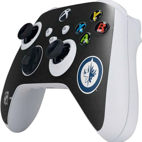 NHL Winnipeg Jets Black Background Xbox Series S Controller Skin