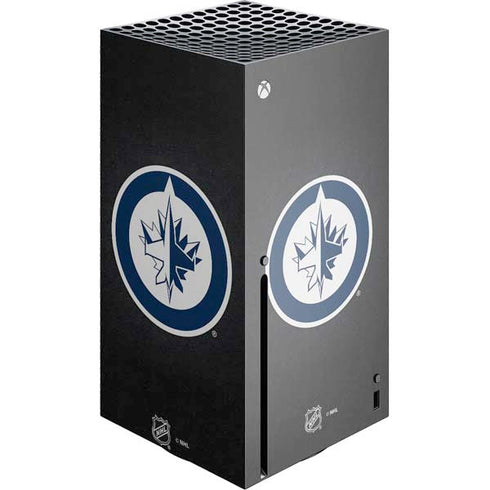 NHL Winnipeg Jets Black Background Xbox Series X Console Skin