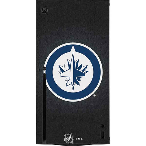 NHL Winnipeg Jets Black Background Xbox Series X Console Skin