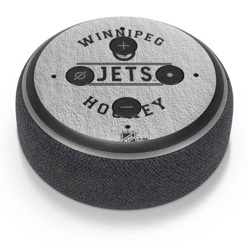 NHL Winnipeg Jets Black Text Amazon Echo Dot Skin