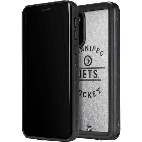 NHL Winnipeg Jets Black Text Galaxy S20 Plus Waterproof Case