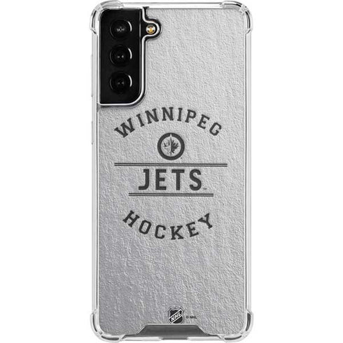 NHL Winnipeg Jets Black Text Galaxy S21 FE Clear Case