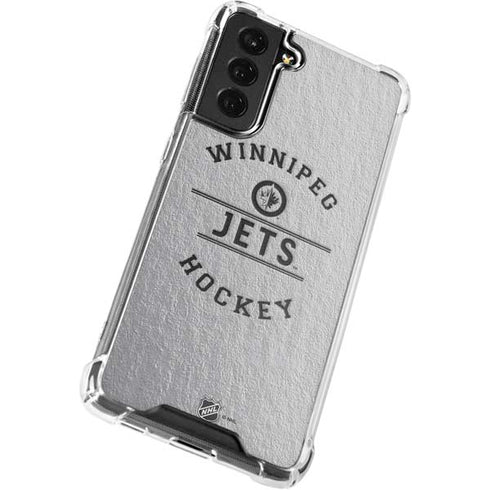 NHL Winnipeg Jets Black Text Galaxy S21 FE Clear Case
