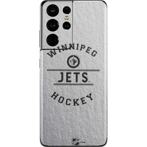 NHL Winnipeg Jets Black Text Galaxy S21 Ultra 5G Skin