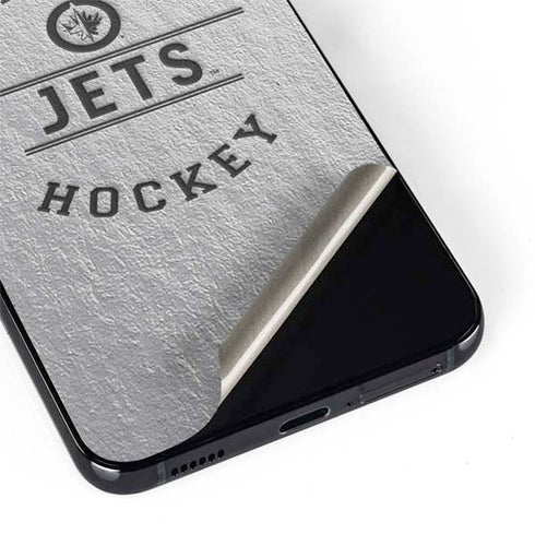 NHL Winnipeg Jets Black Text Galaxy S22 Skin
