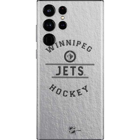 NHL Winnipeg Jets Black Text Galaxy S22 Ultra Skin