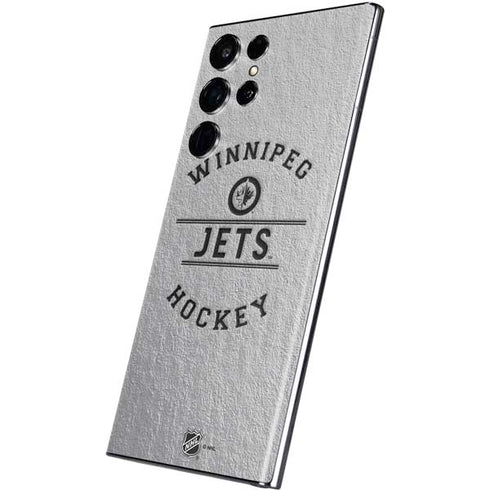 NHL Winnipeg Jets Black Text Galaxy S22 Ultra Skin