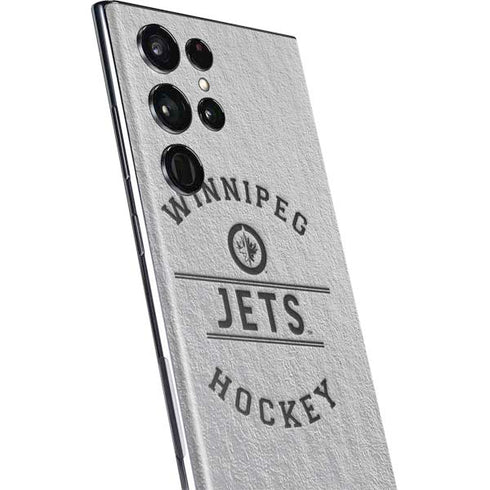 NHL Winnipeg Jets Black Text Galaxy S22 Ultra Skin