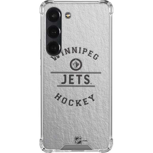 NHL Winnipeg Jets Black Text Galaxy S23 Clear Case