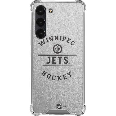 NHL Winnipeg Jets Black Text Galaxy S23 Plus Clear Case