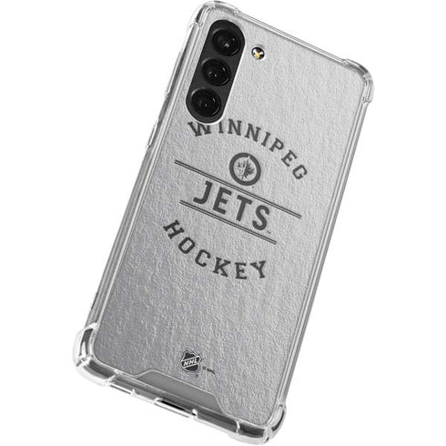 NHL Winnipeg Jets Black Text Galaxy S23 Plus Clear Case