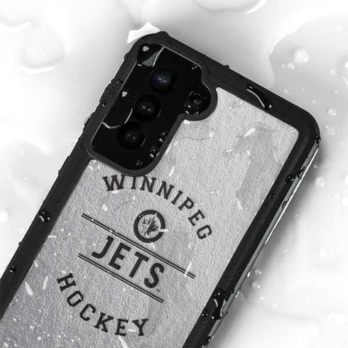 NHL Winnipeg Jets Black Text Galaxy S23 Plus Waterproof Case