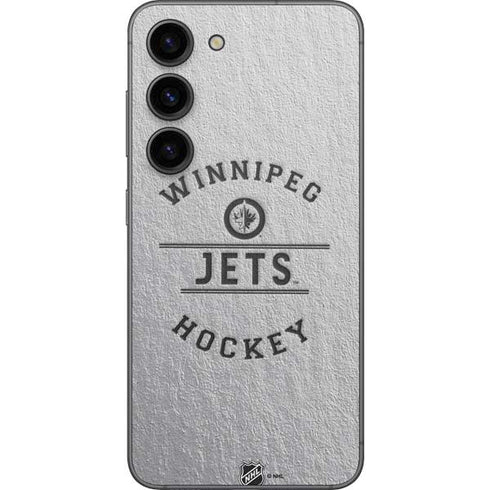 NHL Winnipeg Jets Black Text Galaxy S23 Skin