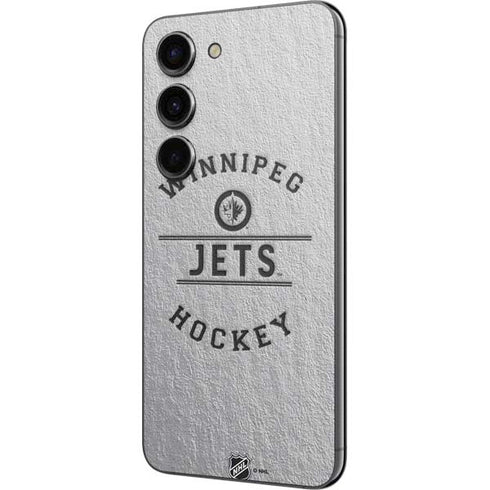 NHL Winnipeg Jets Black Text Galaxy S23 Skin