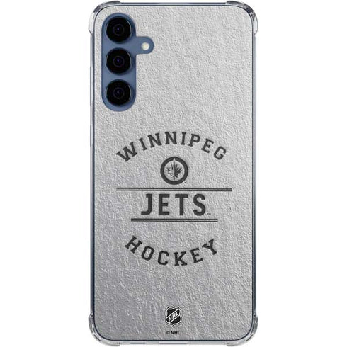 NHL Winnipeg Jets Black Text Galaxy S24 Clear Case