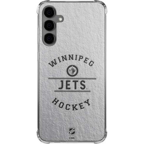NHL Winnipeg Jets Black Text Galaxy S24 Plus Clear Case