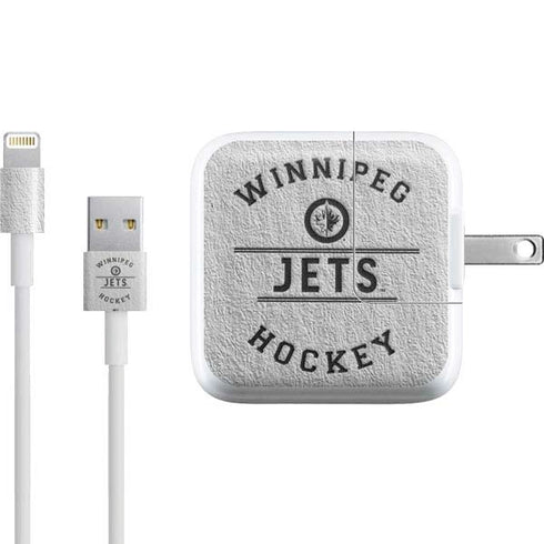 NHL Winnipeg Jets Black Text iPad Charger (10W USB) Skin