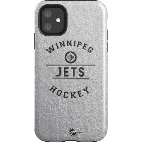 NHL Winnipeg Jets Black Text iPhone 11 Impact Case