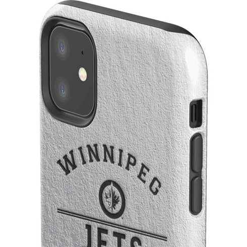 NHL Winnipeg Jets Black Text iPhone 11 Impact Case