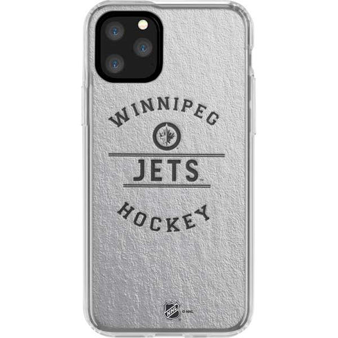 NHL Winnipeg Jets Black Text iPhone 11 Pro Clear Case