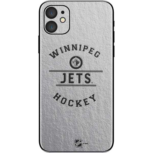 NHL Winnipeg Jets Black Text iPhone 11 Skin