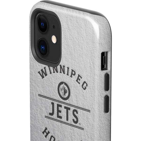 NHL Winnipeg Jets Black Text iPhone 12 Impact Case