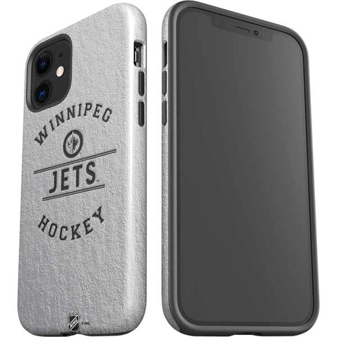 NHL Winnipeg Jets Black Text iPhone 12 Impact Case