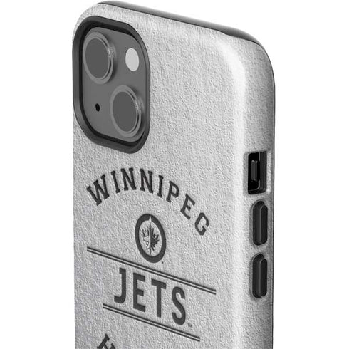 NHL Winnipeg Jets Black Text iPhone 15 Impact Case