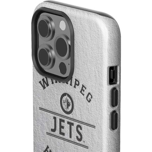 NHL Winnipeg Jets Black Text iPhone 15 Pro Impact Case
