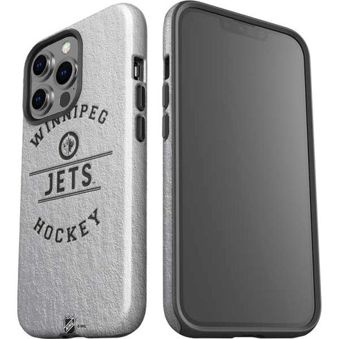 NHL Winnipeg Jets Black Text iPhone 15 Pro Impact Case