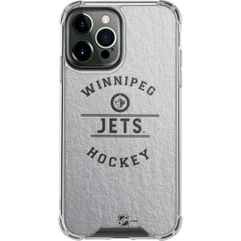 NHL Winnipeg Jets Black Text iPhone 15 Pro Max Clear Case
