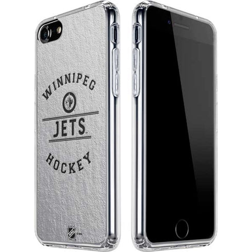 NHL Winnipeg Jets Black Text iPhone SE (2nd & 3rd Gen) Clear Case