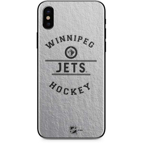 NHL Winnipeg Jets Black Text iPhone X Skin