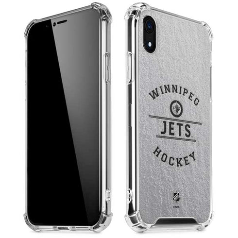 NHL Winnipeg Jets Black Text iPhone XR Clear Case