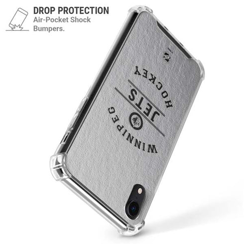 NHL Winnipeg Jets Black Text iPhone XR Clear Case