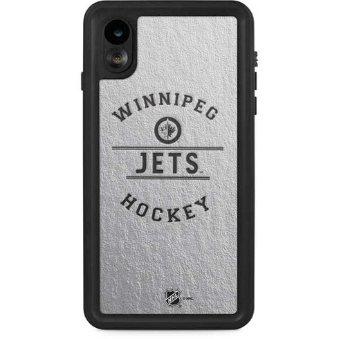 NHL Winnipeg Jets Black Text iPhone XR Waterproof Case