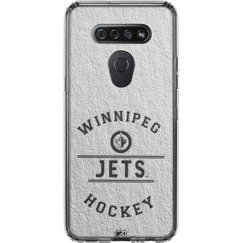 NHL Winnipeg Jets Black Text LG K51/Q51 Clear Case