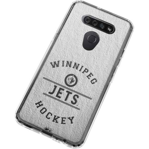 NHL Winnipeg Jets Black Text LG K51/Q51 Clear Case
