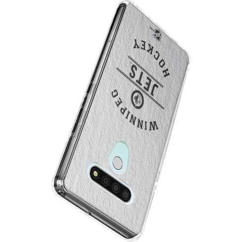 NHL Winnipeg Jets Black Text LG Stylo 6 Clear Case