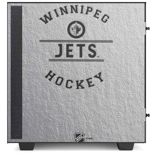 NHL Winnipeg Jets Black Text NZXT H510 Compact ATX Mid-Tower Case Skin