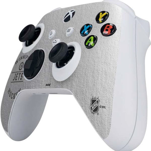 NHL Winnipeg Jets Black Text Xbox Series S Controller Skin
