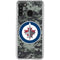 NHL Winnipeg Jets Camo Galaxy A21 Clear Case