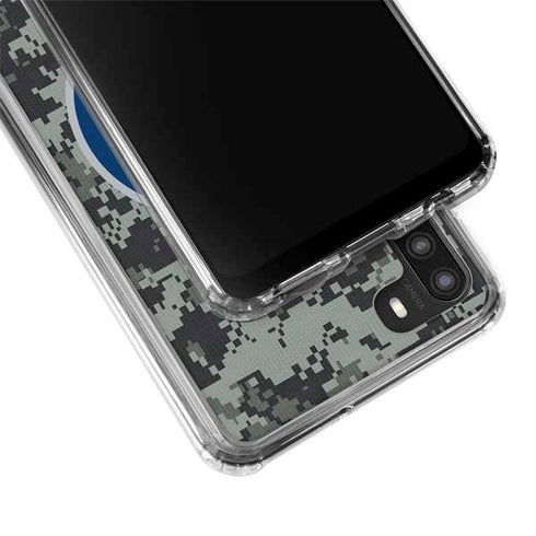 NHL Winnipeg Jets Camo Galaxy A21 Clear Case